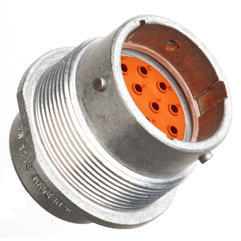 HD34-18-14PN – HD30 Series – 14 Pin Receptacle – 18 Shell, N Seal, Flange
