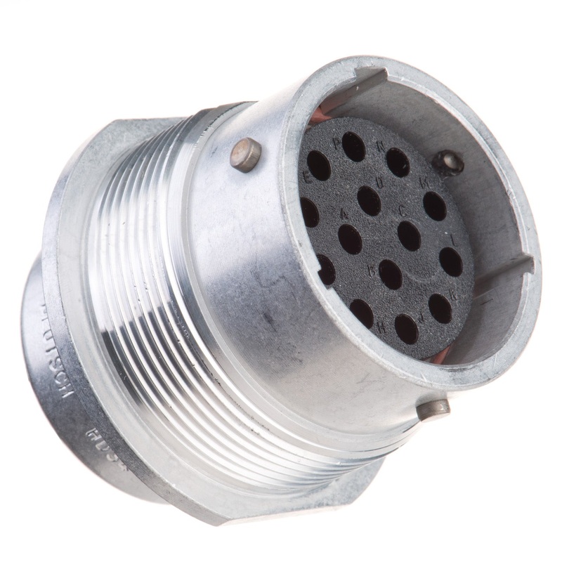 HD34-18-14SN – HD30 Series – 14 Socket Receptacle – 18 Shell, N Seal, Reverse, Flange