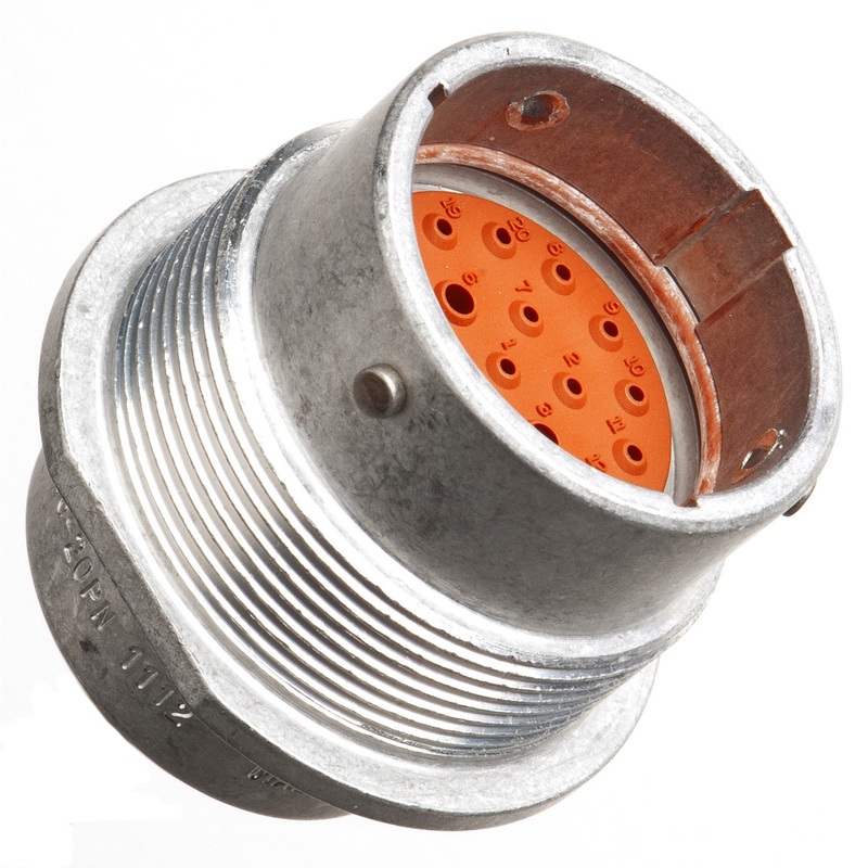 HD34-18-20PN – HD30 Series – 20 Pin Receptacle – 18 Shell, N Seal, Flange