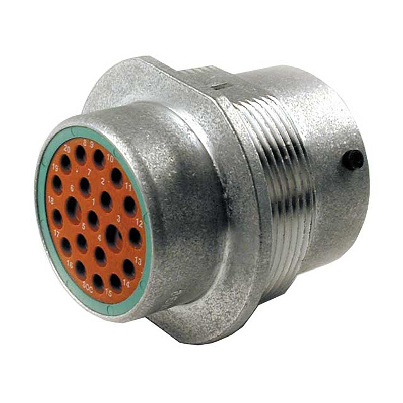 HD34-18-20SN – HD30 Series – 20 Socket Receptacle – 18 Shell, N Seal, Reverse, Flange