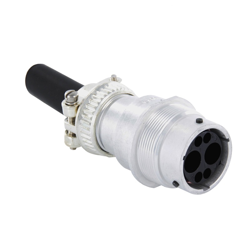 HD34-18-6PN-059 – HD30 Series – 6 Pin Receptacle – 18 Shell, N Seal, Cable Clamp, Flange