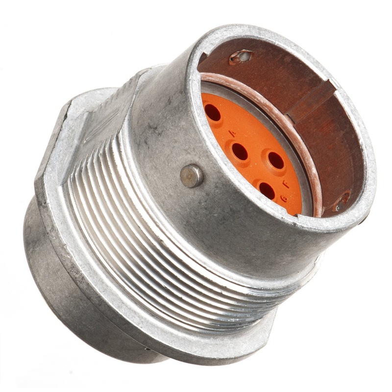 HD34-18-8PN – HD30 Series – 8 Pin Receptacle – 18 Shell, N Seal, Flange
