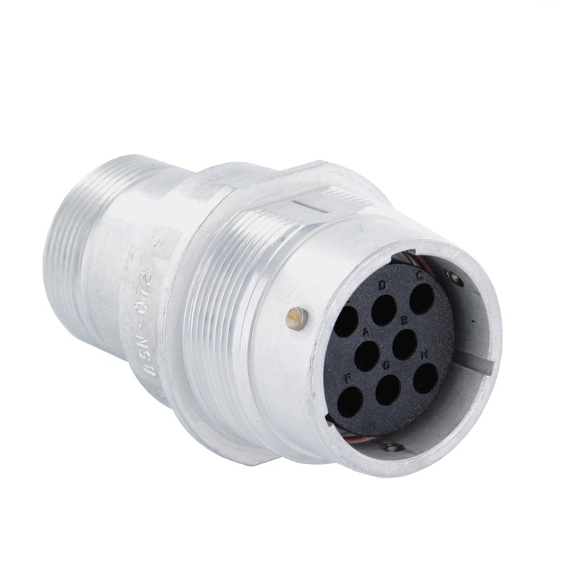 HD34-18-8SN-072 – HD30 Series – 8 Socket Receptacle – 18 Shell, N Seal, Reverse, Adapter, Flange