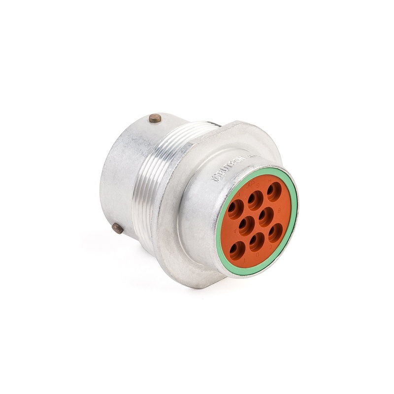 HD34-18-8SN – HD30 Series – 8 Socket Receptacle – 18 Shell, N Seal, Reverse, Flange