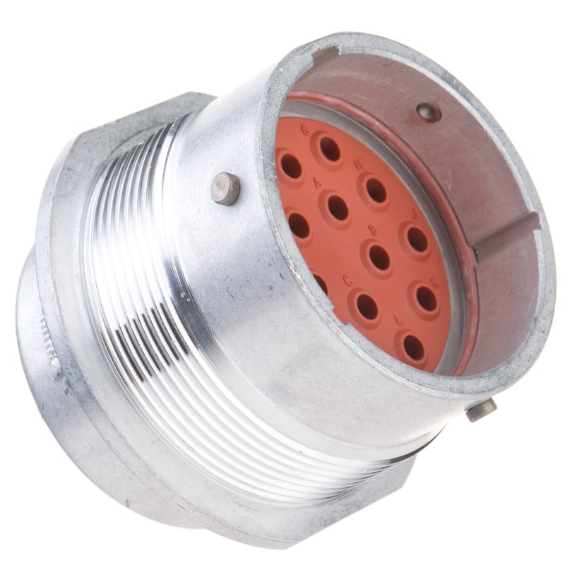 HD34-24-16PE – HD30 Series – 16 Pin Receptacle – 24 Shell, E Seal, Flange