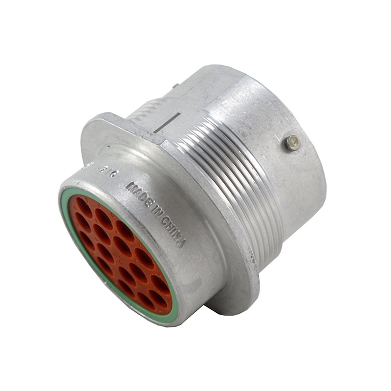 HD34-24-16SN – HD30 Series – 16 Socket Receptacle – 24 Shell, N Seal, Reverse, Flange