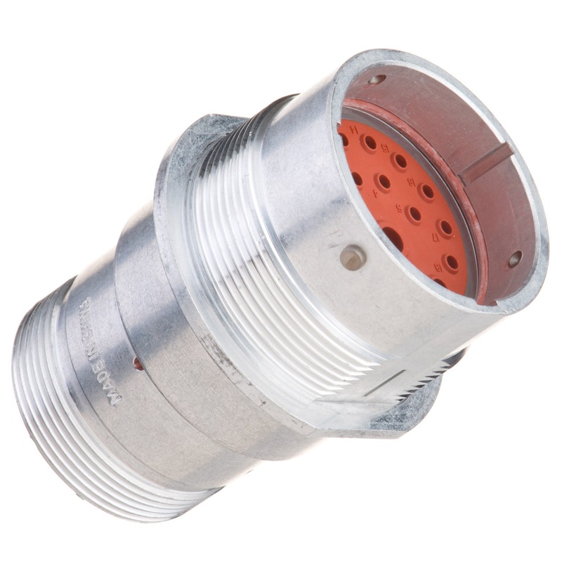 HD34-24-18PN-072 – HD30 Series – 18 Pin Receptacle – 24 Shell, N Seal, Adapter, Flange