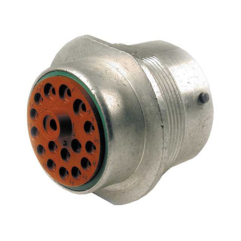 HD34-24-18SN – HD30 Series – 18 Socket Receptacle – 24 Shell, N Seal, Reverse, Flange