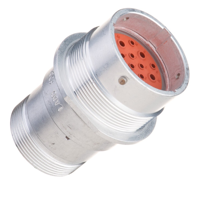HD34-24-19PN-072 – HD30 Series – 19 Pin Receptacle – 24 Shell, N Seal, Adaptor, Flange
