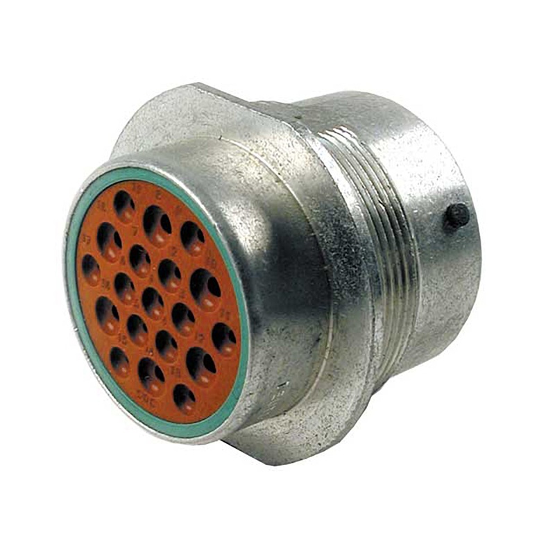 HD34-24-19SN – HD30 Series – 19 Socket Receptacle – 24 Shell, N Seal, Reverse, Flange