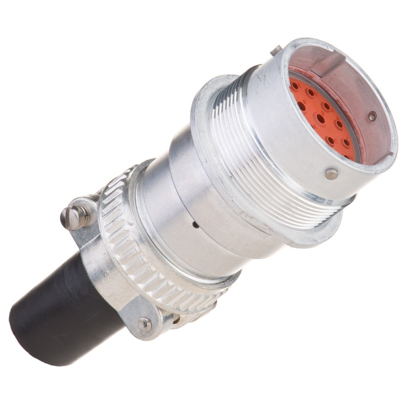 HD34-24-21PN-059 – HD30 Series – 21 Pin Receptacle – 24 Shell, N Seal, Cable Clamp, Flange