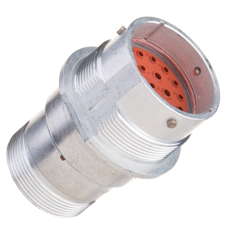 HD34-24-21PN-072 – HD30 Series – 21 Pin Receptacle – 24 Shell, N Seal, Adapter, Flange