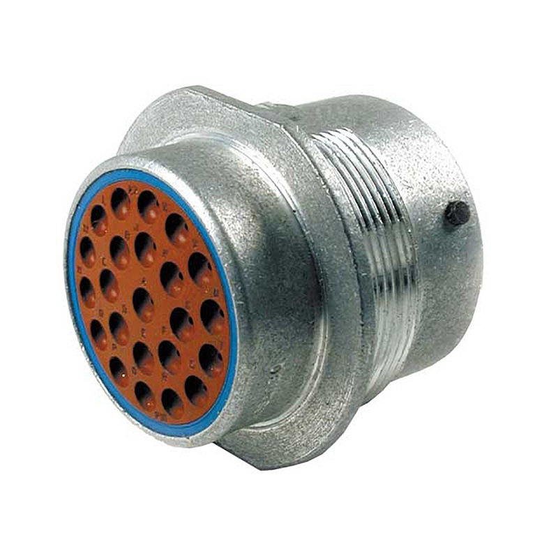 HD34-24-23PE – HD30 Series – 23 Pin Receptacle – 24 Shell, E Seal, Flange