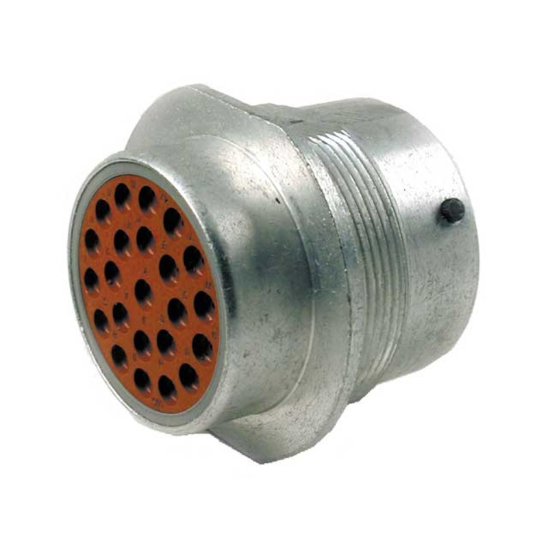 HD34-24-23ST – HD30 Series – 23 Socket Receptacle – 24 Shell, T Seal, Reverse, Flange