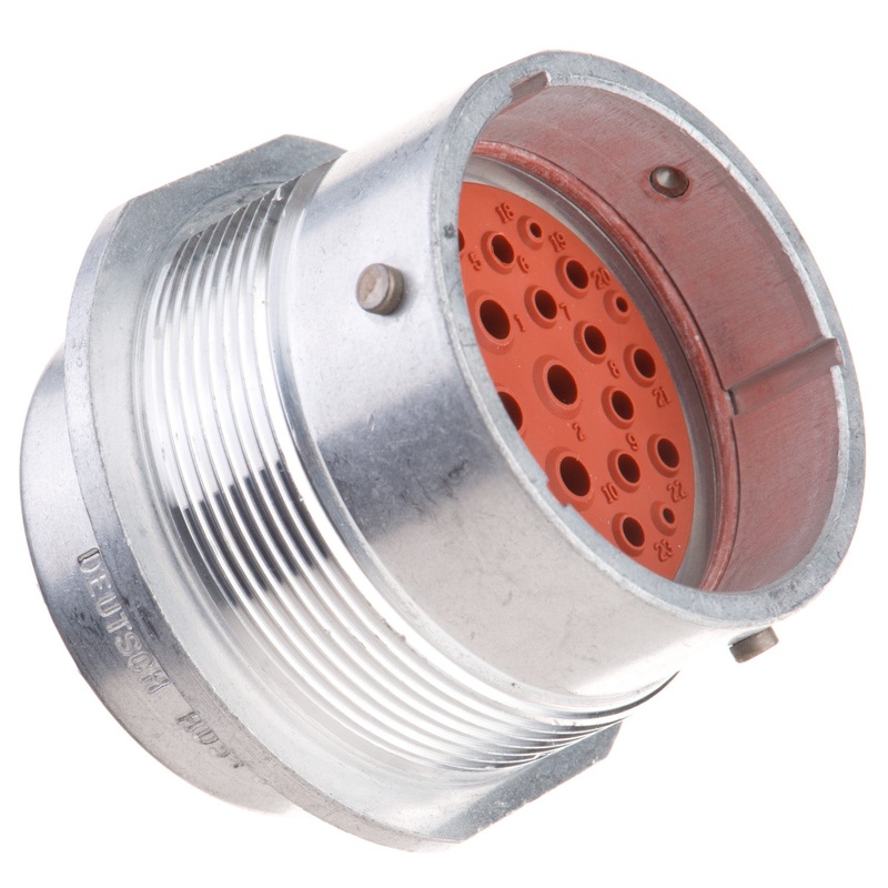 HD34-24-29PE – HD30 Series – 29 Pin Receptacle – 24 Shell, E Seal, Flange