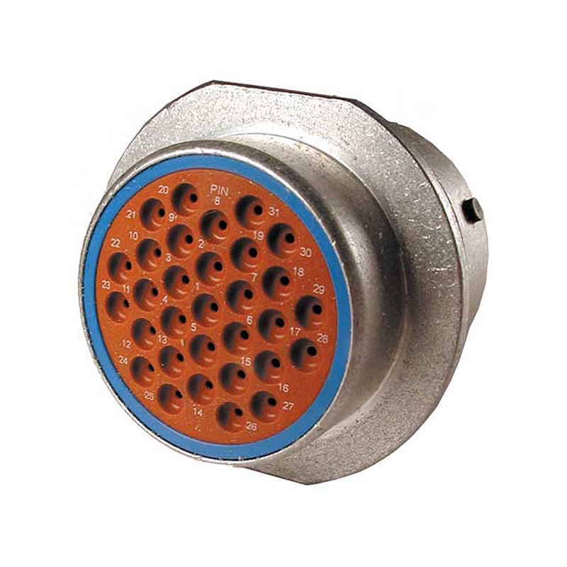 HD34-24-31PE – HD30 Series – 31 Pin Receptacle – 24 Shell, E Seal, Flange