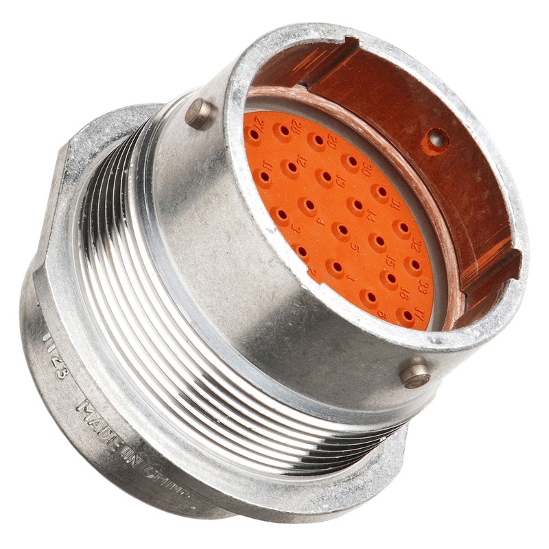 HD34-24-33PN – HD30 Series – 33 Pin Receptacle – 24 Shell, N Seal, Flange