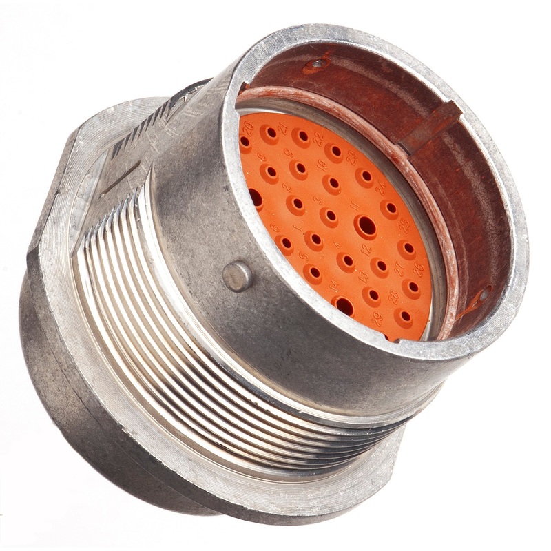 HD34-24-35PN – HD30 Series – 35 Pin Receptacle – 24 Shell, N Seal, Flange
