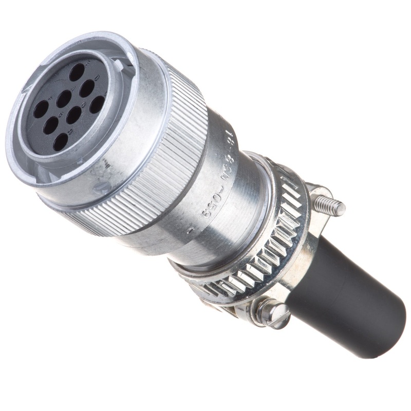 HD36-18-8SN-059 – HD30 Series – 8 Socket Plug – 18 Shell, N Seal, Cable Clamp