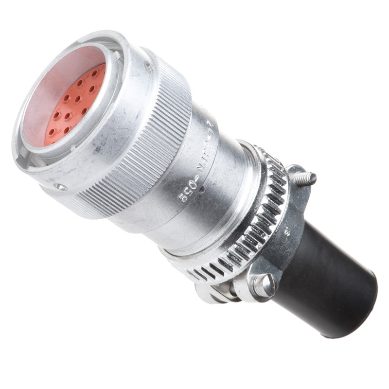 HD36-24-23PN-059 – HD30 Series – 23 Pin Plug – 24 Shell, N Seal, Reverse, Cable Clamp