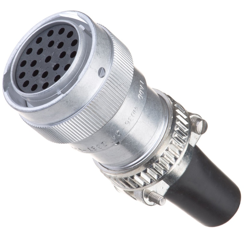 HD36-24-23ST-059 – HD30 Series – 23 Socket Plug – 24 Shell, T Seal, Cable Clamp