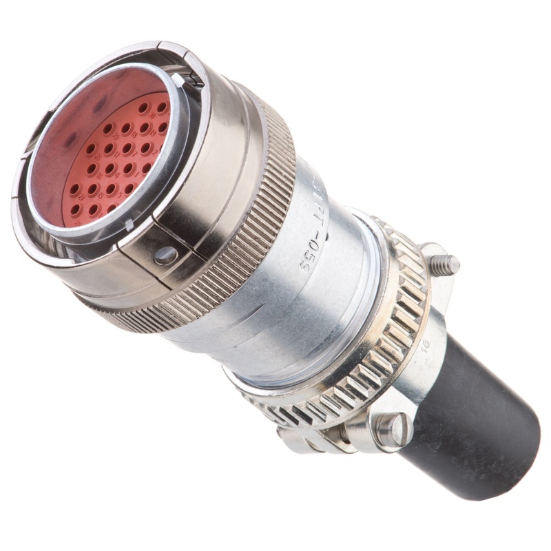 HD36-24-31PT-059 – HD30 Series – 31 Pin Plug – 24 Shell, T Seal, Reverse, Cable Clamp