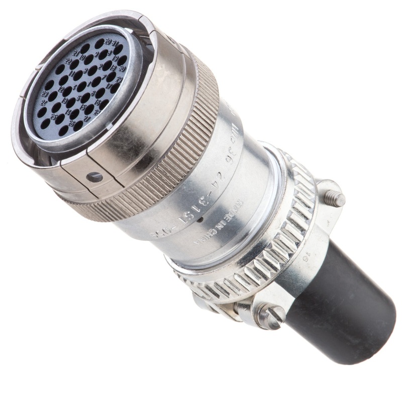 HD36-24-31ST-059 – HD30 Series – 31 Socket Plug – 24 Shell, T Seal, Cable Clamp