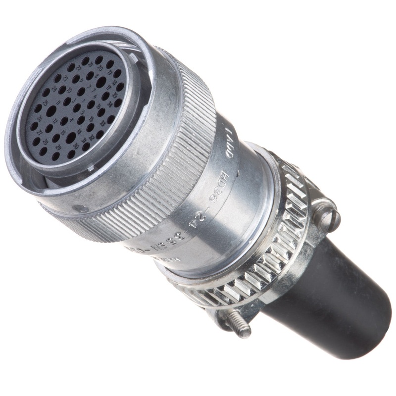 HD36-24-35SN-059 – HD30 Series – 35 Socket Plug – 24 Shell, N Seal, Cable Clamp
