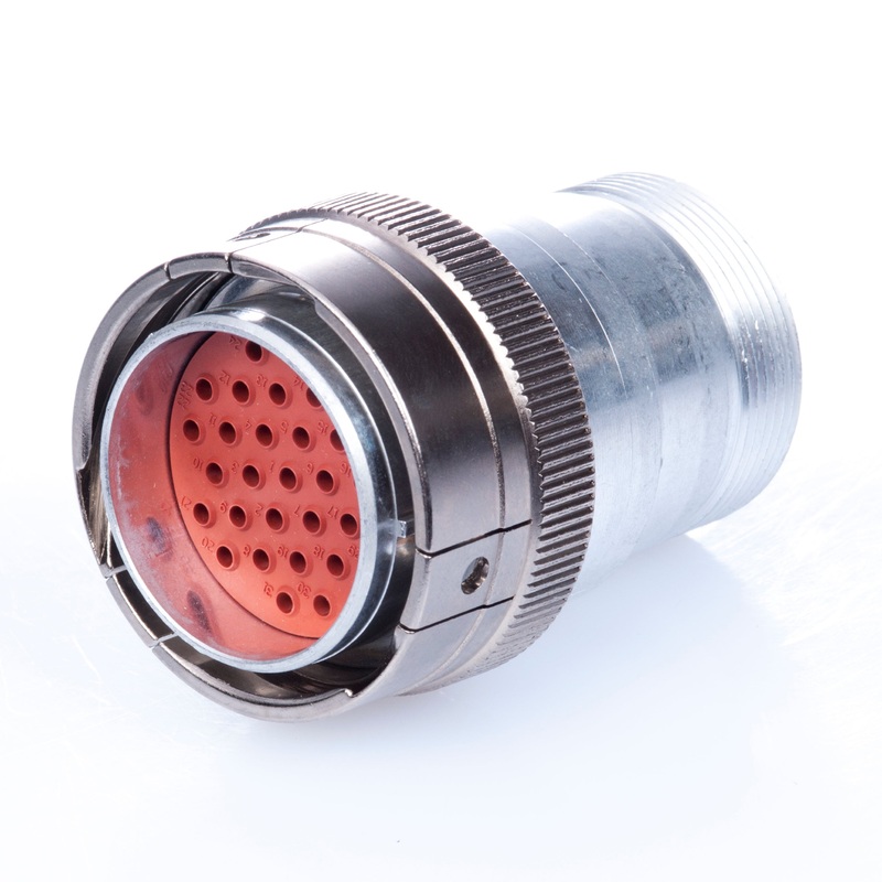 HDB36-24-31PT-059  – HD30 Series – 31 Pin Plug – 24 Shell, T Seal, Reverse, Breakaway, Cable Clamp