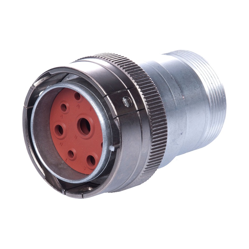 HDB36-24-9PN-072 – HD30 Series – 9 Pin Plug – 24 Shell – N Seal, Reverse, Breakaway, Threaded Adapter