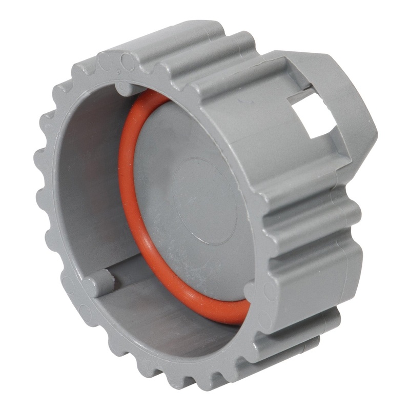 HDC16-6 – HD10 Series – Dust Cap for 6 Cavity Receptacle – Gray