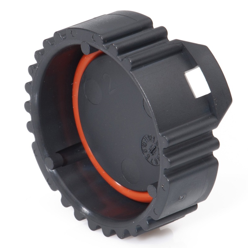 HDC16-9-E004 – HD10 Series – Dust Cap for 9 Cavity Receptacle – Black
