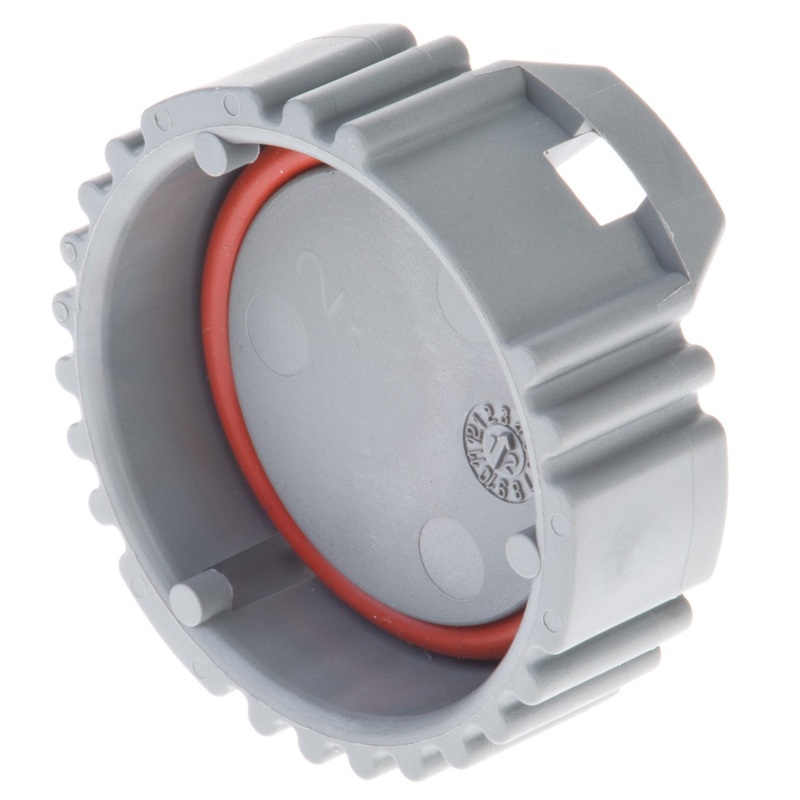 HDC16-9 – HD10 Series – Dust Cap for 9 Cavity Receptacle – Gray
