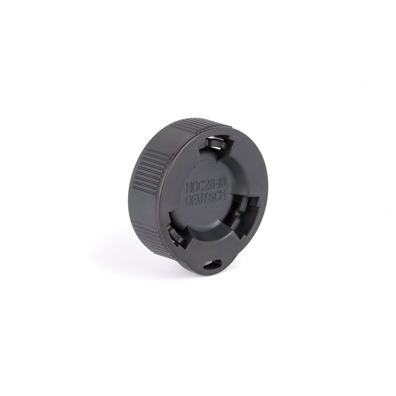 HDC26-18 – HDP20 Series – Receptacle Dust Cap for 18 Shell – Environmentally Sealed, Black
