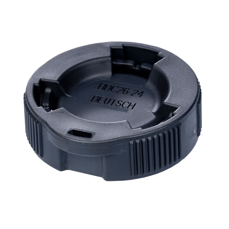 HDC26-24 – HDP20 Series – Dust Cap for Receptacle – 24 Shell – Environmentally Sealed, Black