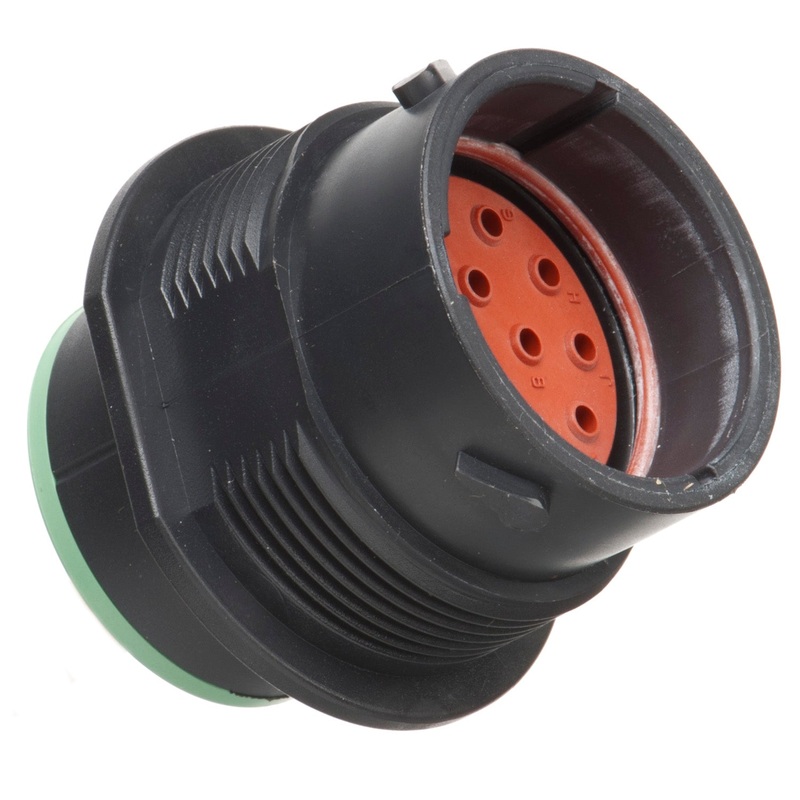 HDP24-18-14PN – HDP20 Series – 14 Pin Receptacle – 18 Shell, N Seal, Flange