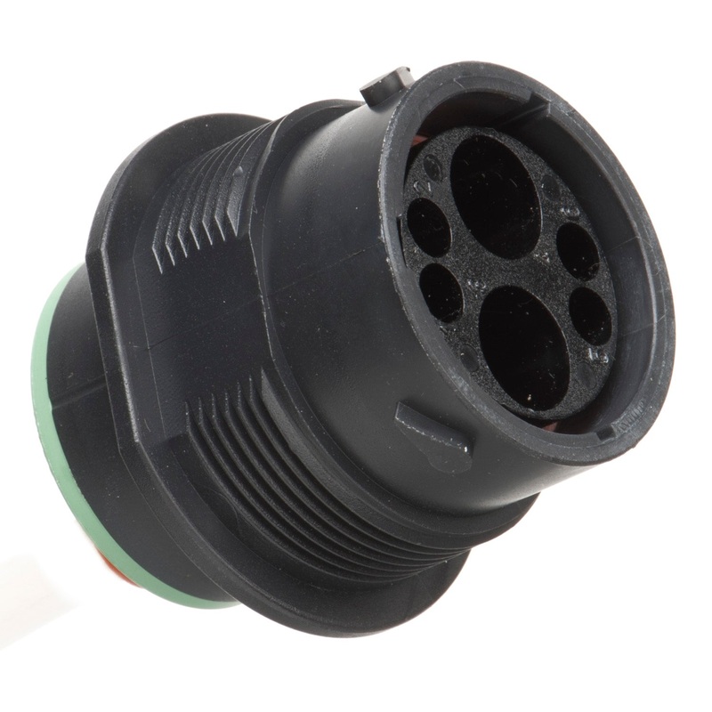 HDP24-18-6PN – HDP20 Series – 6 Pin Receptacle – 18 Shell, N Seal, Flange