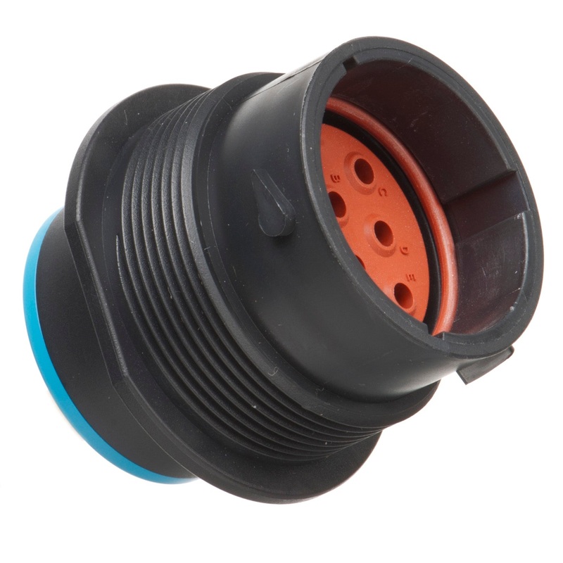 HDP24-18-8PE – HDP20 Series – 8 Pin Receptacle – 18 Shell, E Seal, Flange
