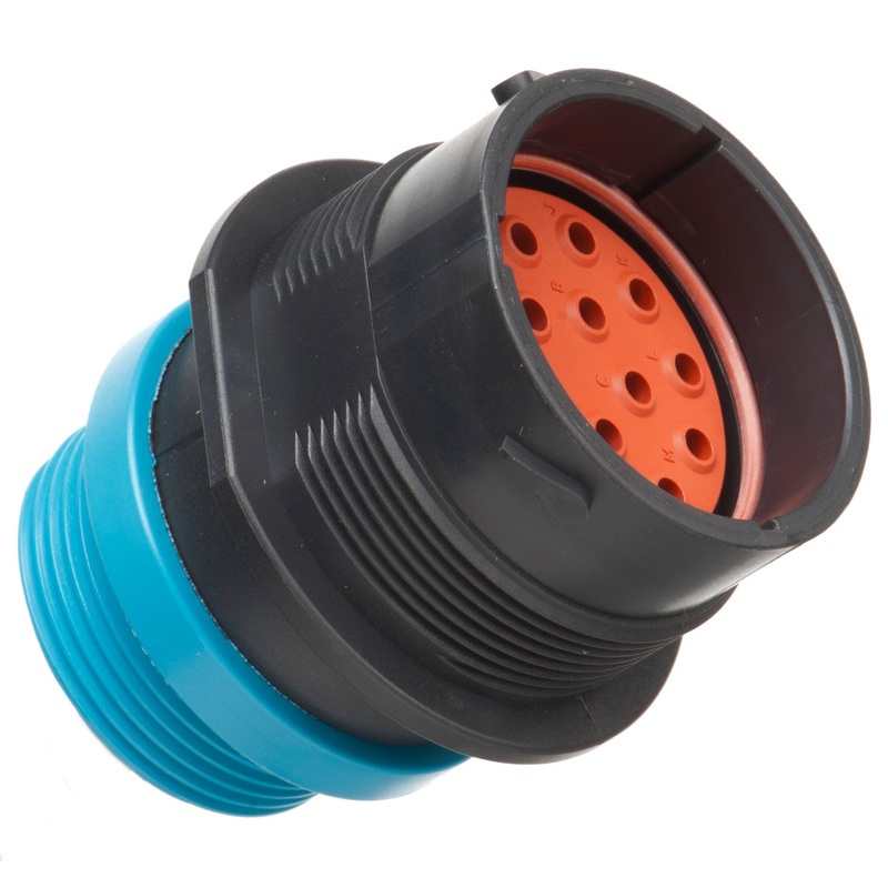 HDP24-24-16PE-L015 – HDP20 Series – 16 Pin Receptacle – 24 Shell, E Seal, Threaded Adapter, Flange