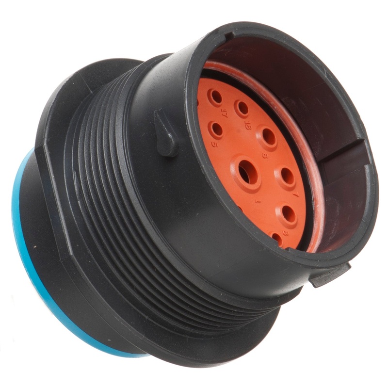 HDP24-24-18PE – HDP20 Series – 18 Pin Receptacle – 24 Shell, E Seal, Flange