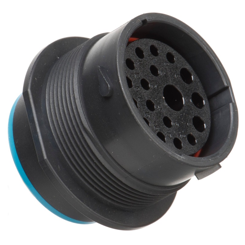 HDP24-24-18SE – HDP20 Series – 18 Socket Receptacle – 24 Shell, E Seal, Reverse, Flange