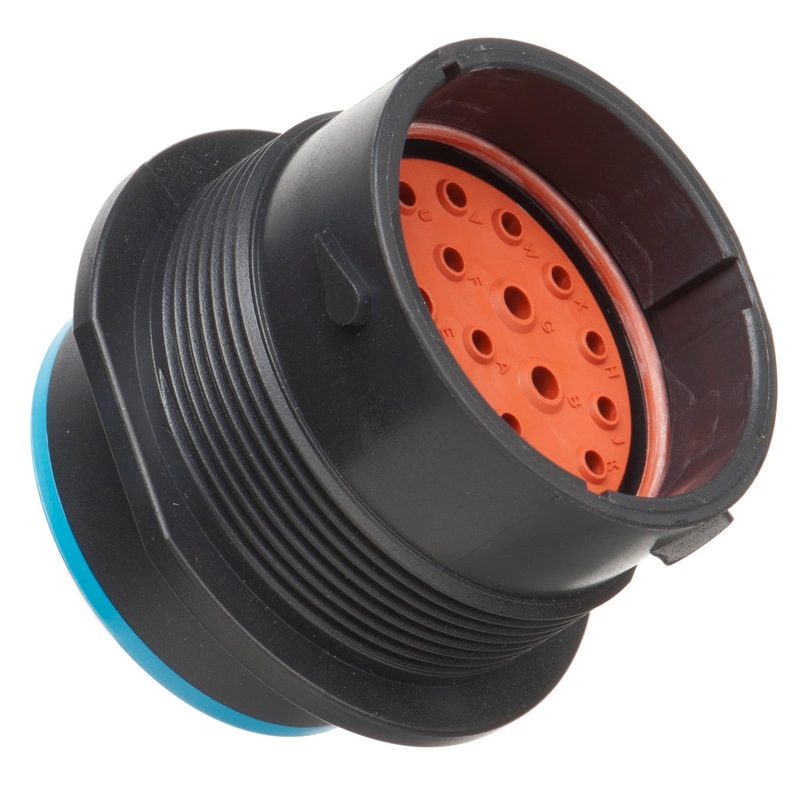HDP24-24-21PE – HDP20 Series – 21 Pin Receptacle – 24 Shell, E Seal, Flange