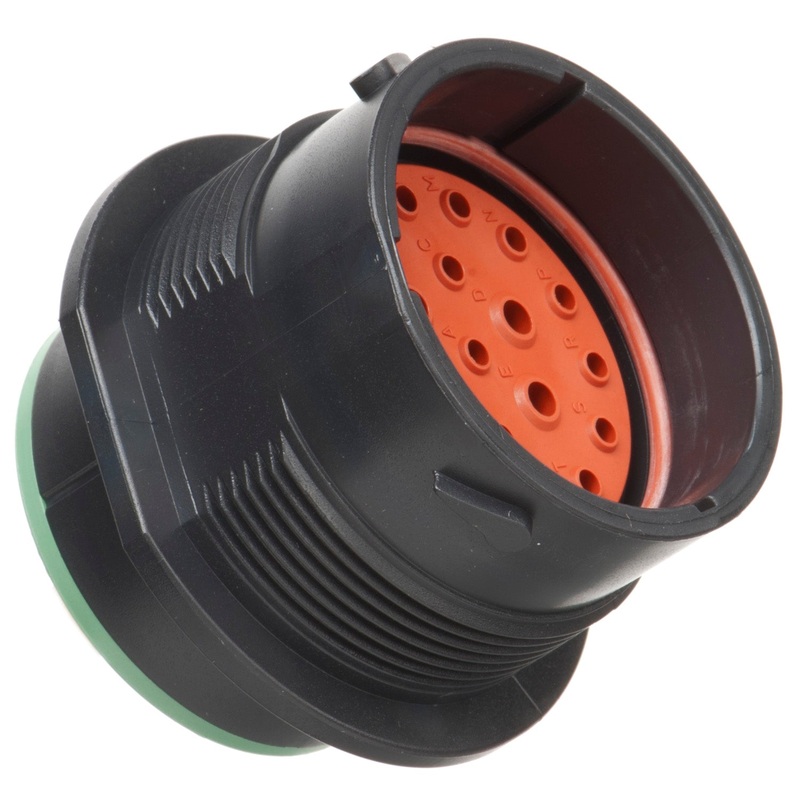HDP24-24-21PN – HDP20 Series – 21 Pin Receptacle – 24 Shell, N Seal, Flange