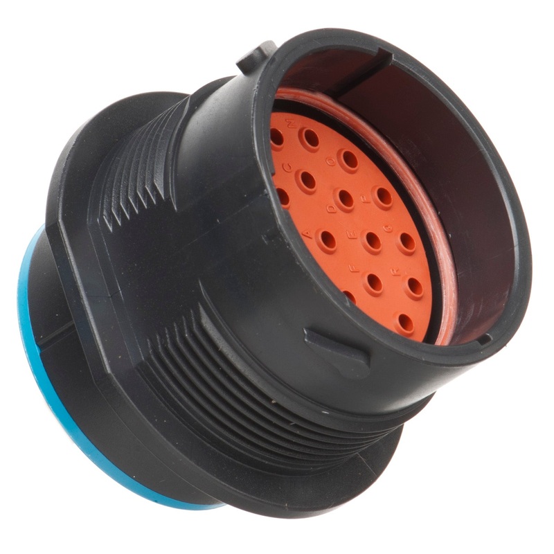 HDP24-24-23PE – HDP20 Series – 23 Pin Receptacle – 24 Shell, E Seal, Flange