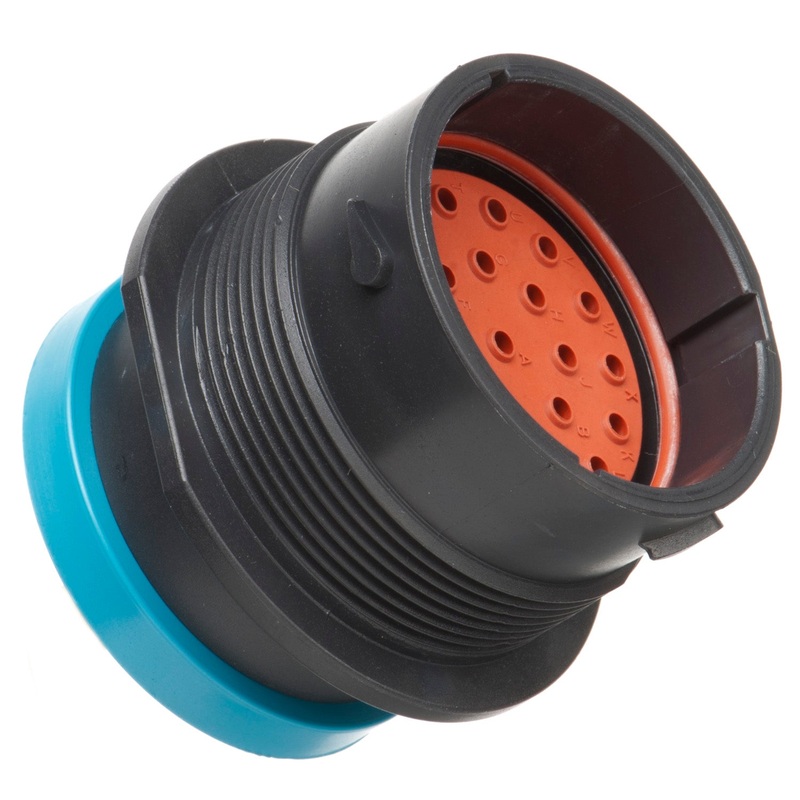 HDP24-24-23PE-L017 – HDP20 Series – 23 Pin Receptacle – 24 Shell, E Seal, Ring Adapter, Flange