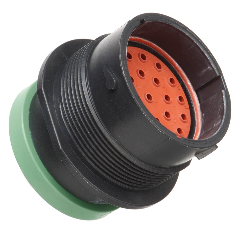 HDP24-24-23PN-L017 – HDP20 Series – 23 Pin Receptacle – 24 Shell, N Seal, Ring Adapter, Flange