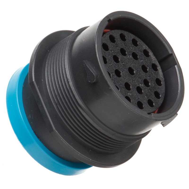 HDP24-24-23SE-L017 – HDP20 Series – 23 Socket Receptacle – 24 Shell, E Seal,  Reverse, Ring Adapter, Flange