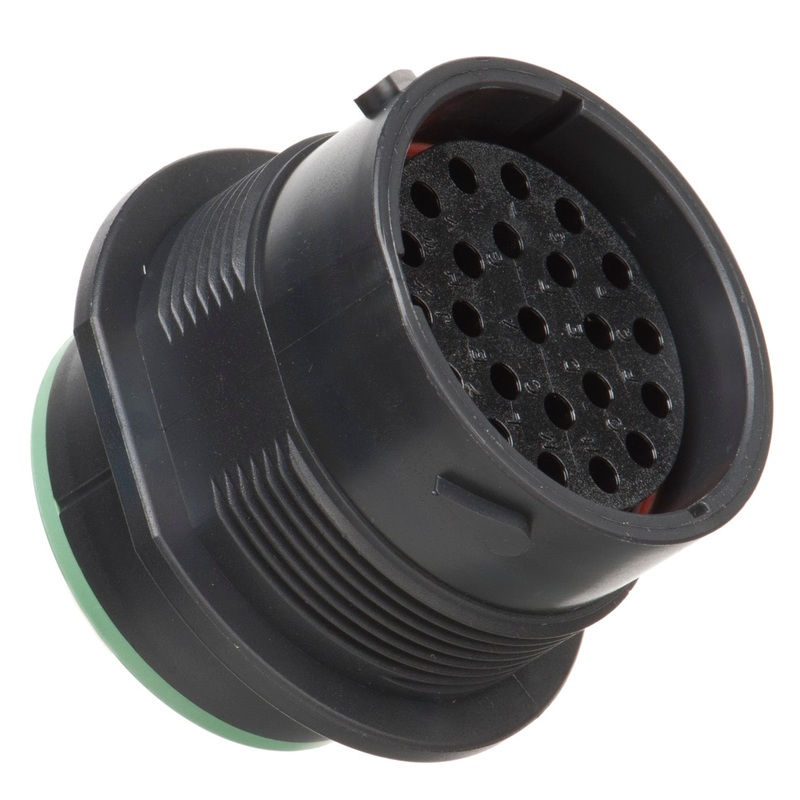 HDP24-24-23SN – HDP20 Series – 23 Socket Receptacle – 24 Shell, N Seal, Reverse, Flange