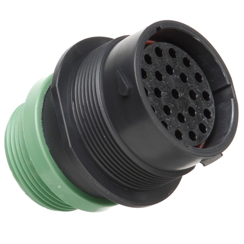 HDP24-24-23SN-L015 – HDP20 Series – 23 Socket Receptacle – 24 Shell, N Seal, Reverse, Threaded Adapter, Flange