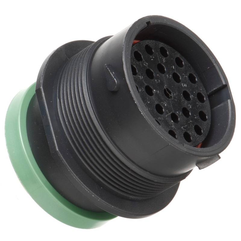 HDP24-24-23SN-L017 – HDP20 Series – 23 Socket Receptacle – 24 Shell, N Seal, Reverse, Ring Adapter, Flange